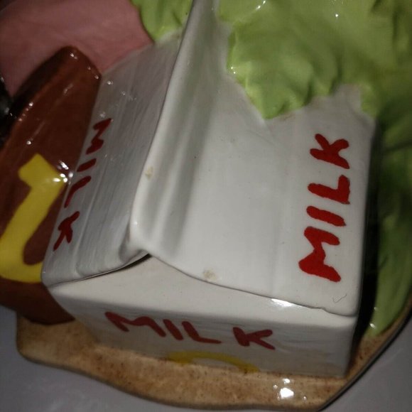 Vintage 1978 Large Ceramic Paper Grocery Bag Cookie Jar - Picture 13 of 13